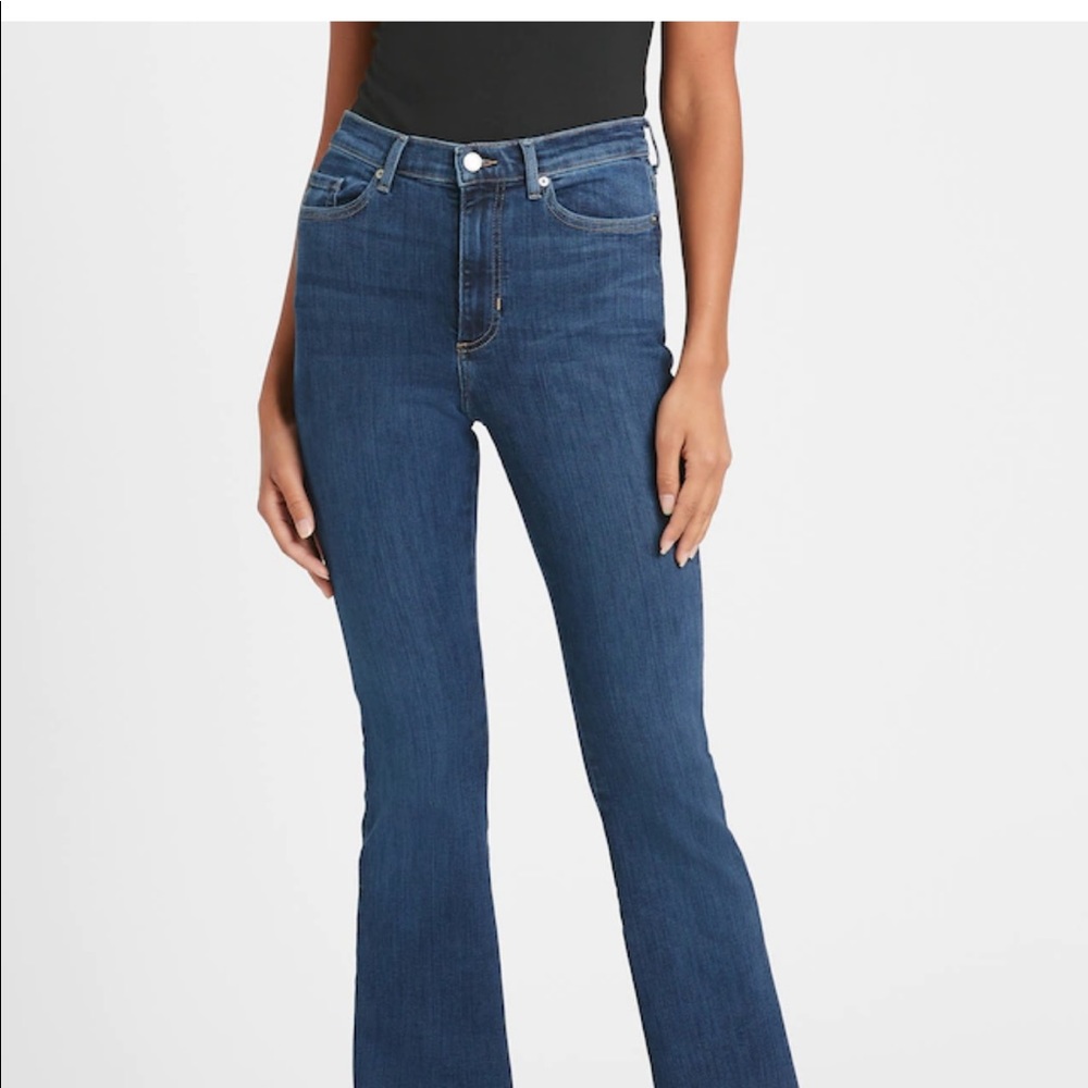 Banana Republic Slim Bootcut Dark Wash Jean Boho